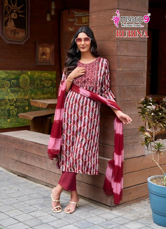 Mystic 9 Rubina Vol 7 Catalog kurti set with pants