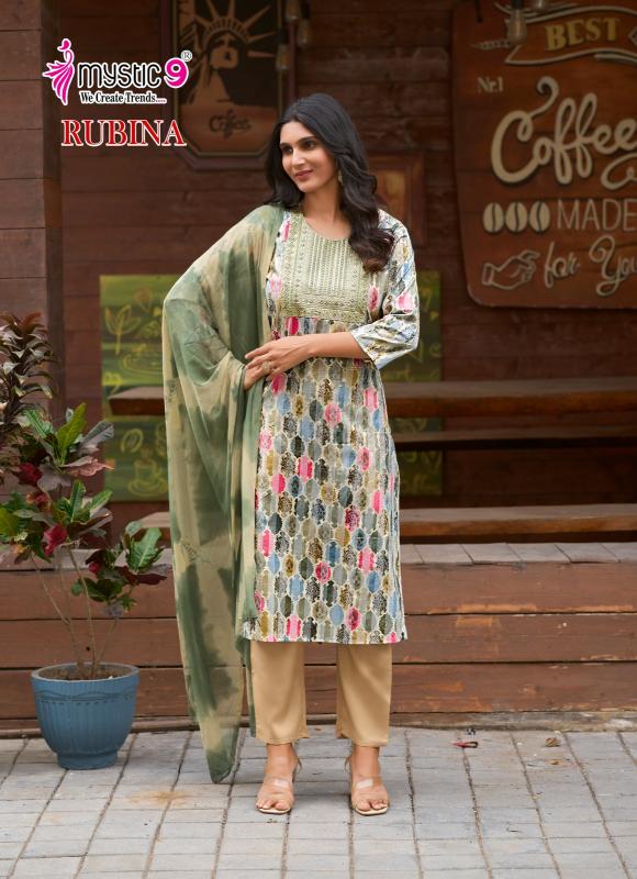 Mystic 9 Rubina Vol 7 Catalog kurti set with pants