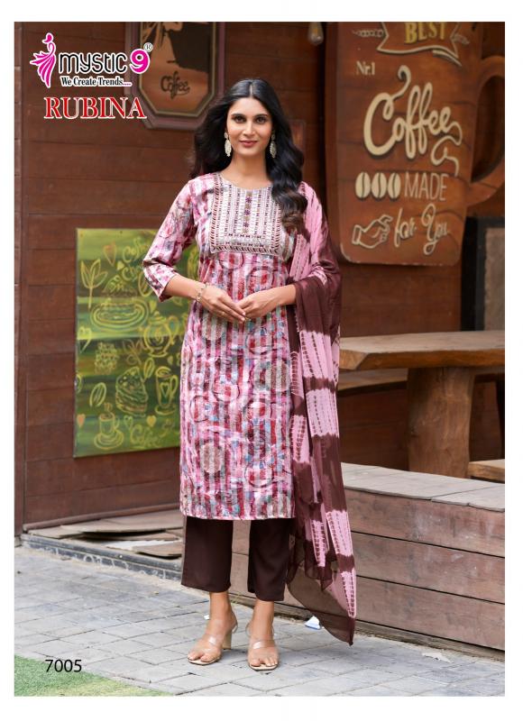 Mystic 9 Rubina Vol 7 Catalog kurti set with pants