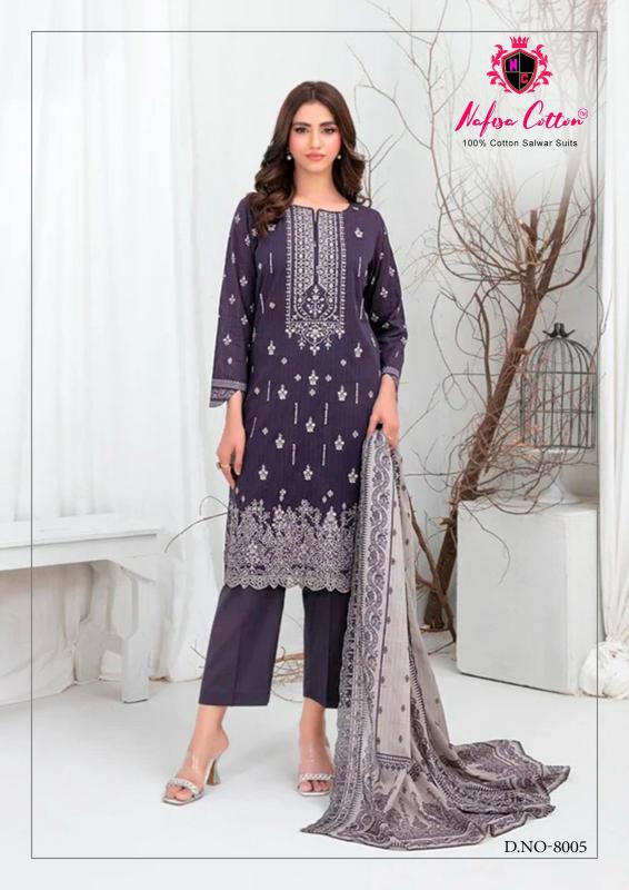 Nafisa Andaaz Vol-08 - Karachi Dress Material  - Wholesale Catalog