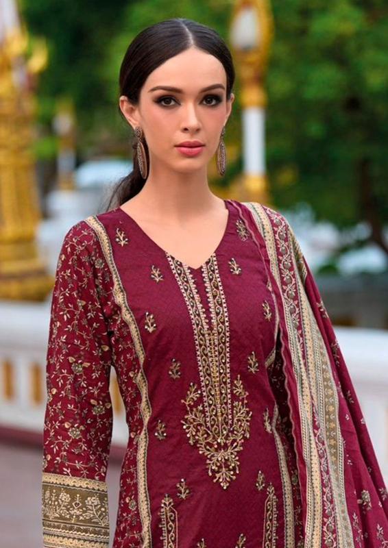 Nafisa Andaaz Vol-08 - Karachi Dress Material  - Wholesale Catalog