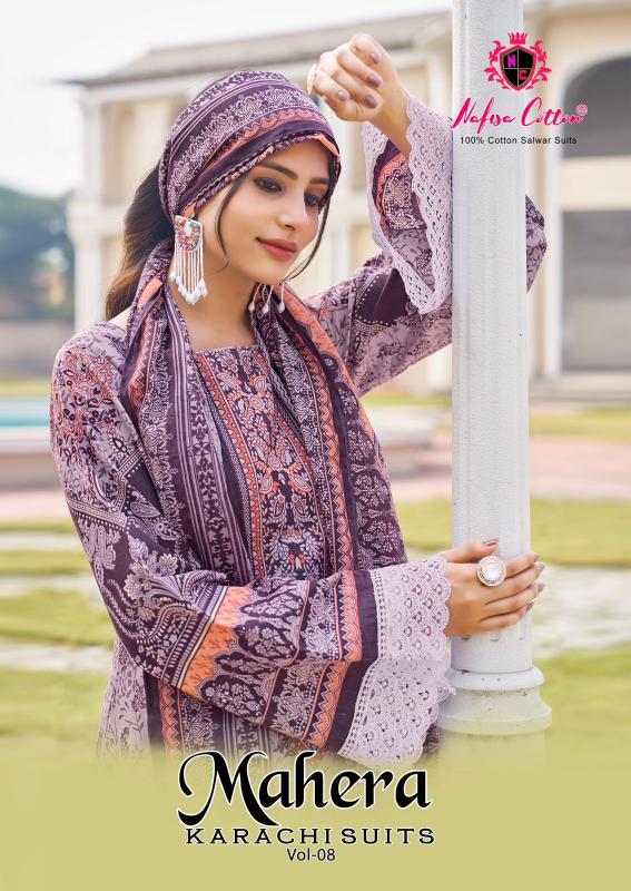 Nafisa Mahera Vol-08 - Karachi Dress Material  - Wholesale Catalog