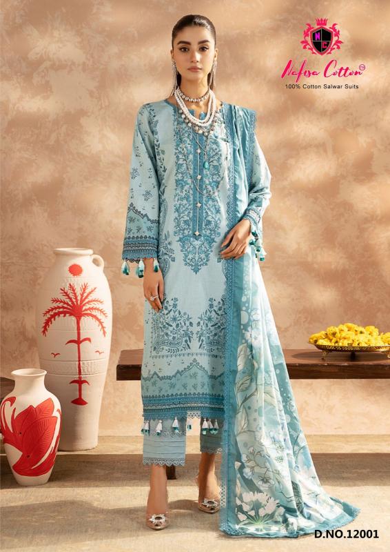 Nafisa Safina Vol-12 - Karachi Dress Material  - Wholesale Catalog