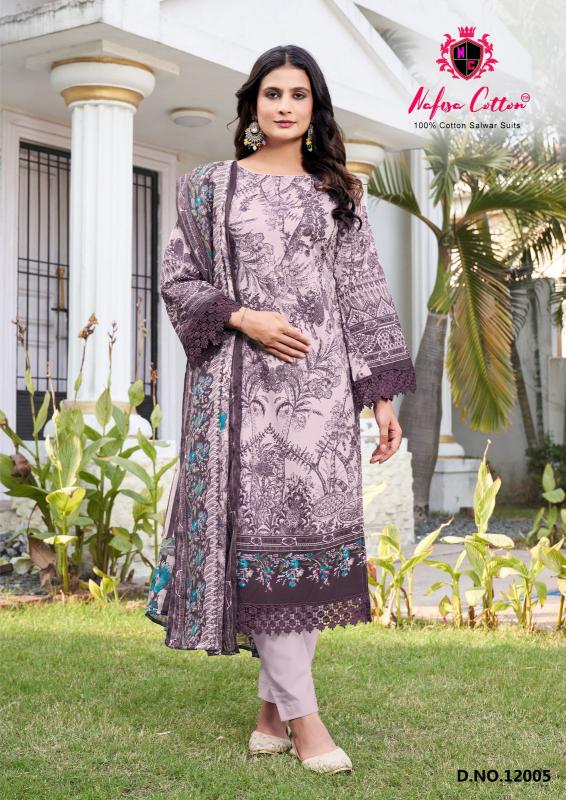 Nafisa Safina Vol-12 - Karachi Dress Material  - Wholesale Catalog