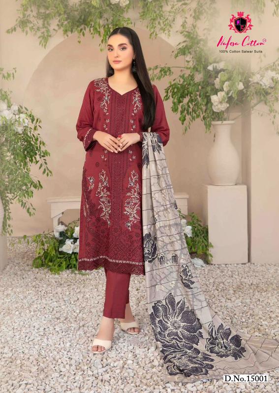 Nafisa Sahil Vol-15 – Karachi Dress Material - Wholesale Catalog