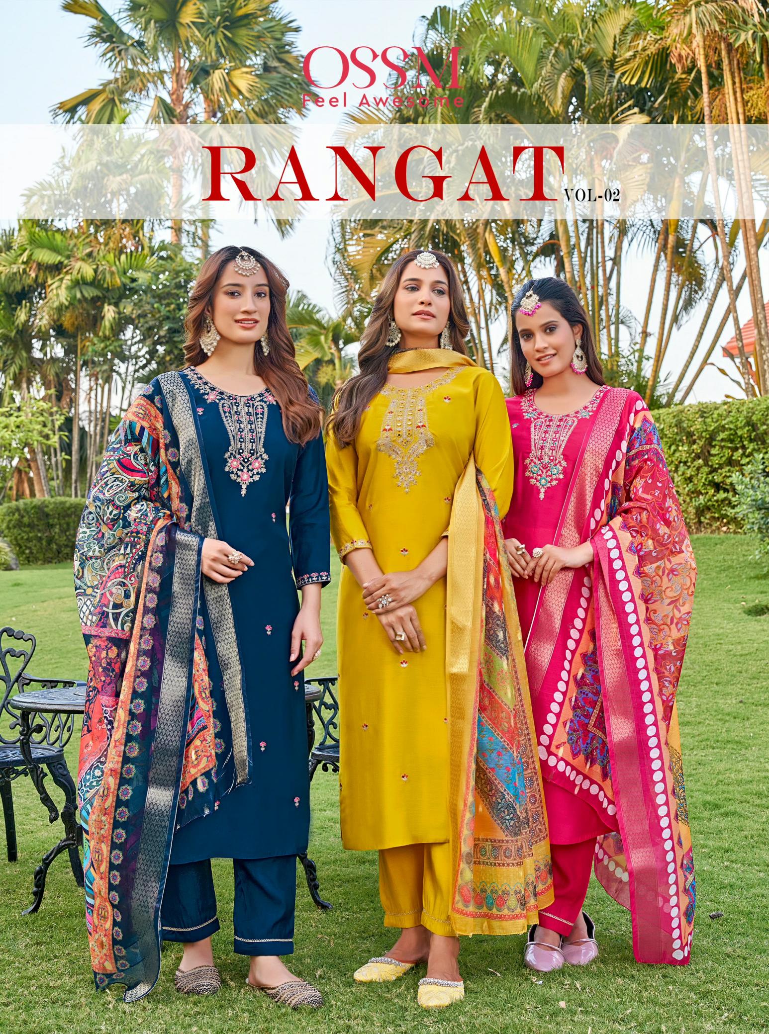 Ossm Rangat Vol 2 Catalog wholesale kurti manufacturers in delhi