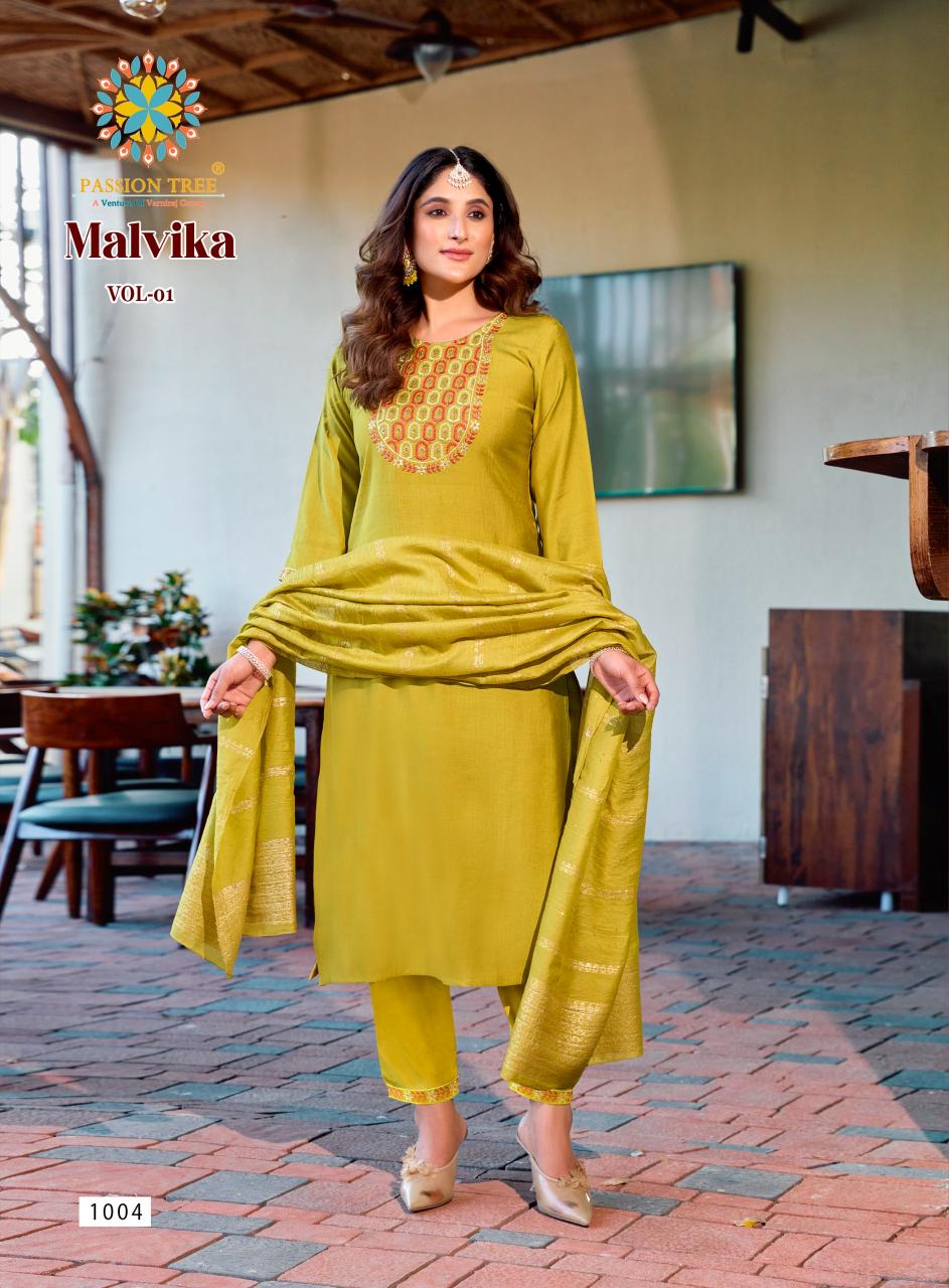 Passion Tree Malvika Vol 1 Catalog manufacture and wholesale embroidary kurtis in jaipur