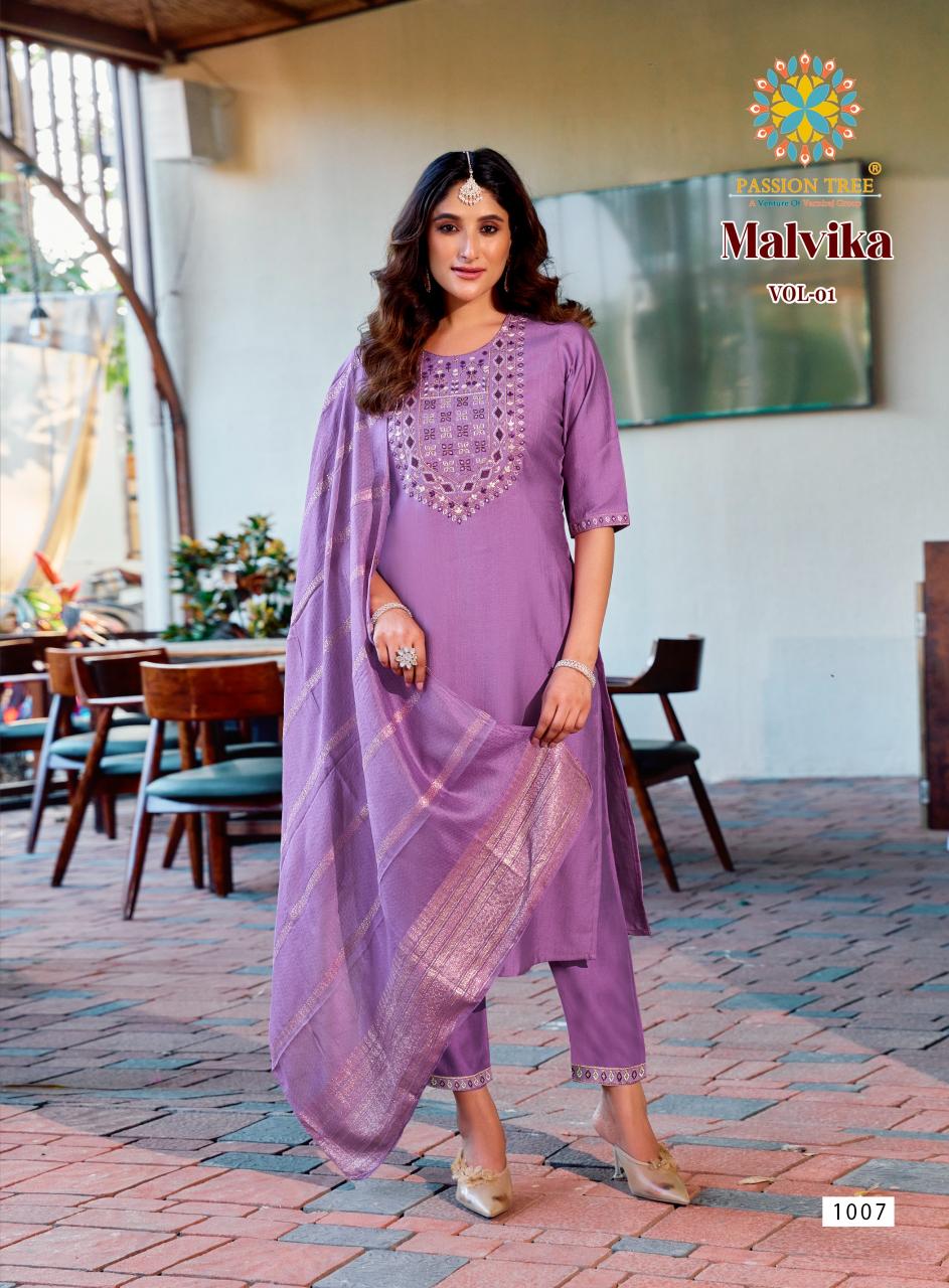 Passion Tree Malvika Vol 1 Catalog manufacture and wholesale embroidary kurtis in jaipur