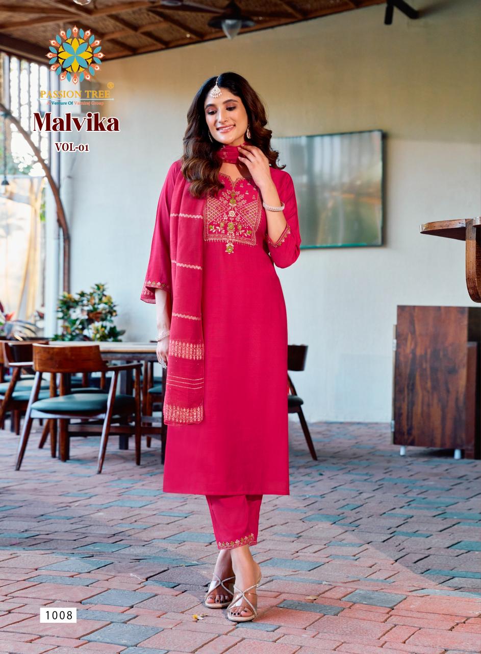 Passion Tree Malvika Vol 1 Catalog manufacture and wholesale embroidary kurtis in jaipur