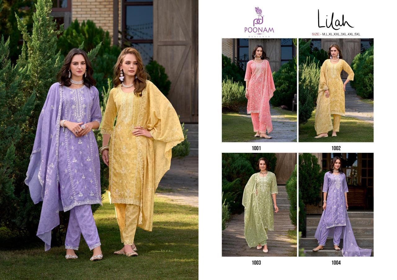 Poonam Lilah Catalog cotton kurti pant set wholesale