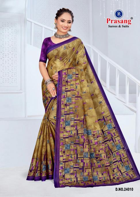 Prasang Suncity Vol-24 – Cotton Sarees - Wholesale Catalog