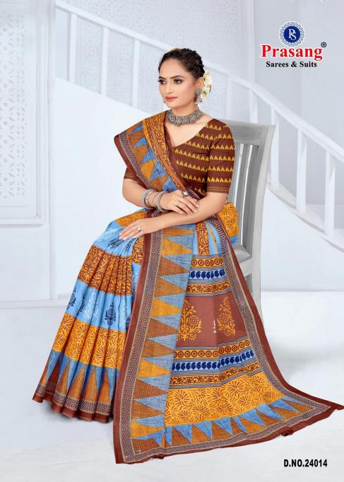 Prasang Suncity Vol-24 – Cotton Sarees - Wholesale Catalog