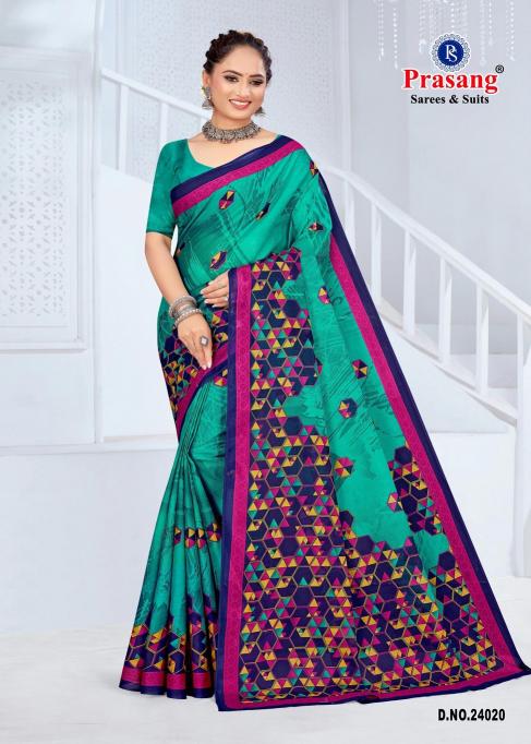 Prasang Suncity Vol-24 – Cotton Sarees - Wholesale Catalog