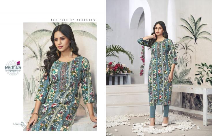 Radhika Alisha Vol-2 – Straight Kurtis - Wholesale Catalog