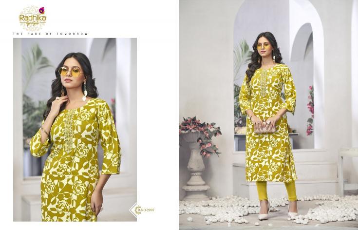 Radhika Alisha Vol-2 – Straight Kurtis - Wholesale Catalog