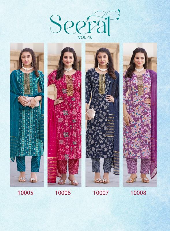 Radhika Lifestyle Seerat Vol 10 Catalog pant kurti set