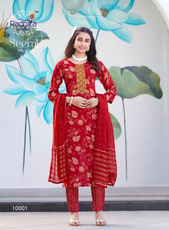 Radhika Lifestyle Seerat Vol 10 Catalog pant kurti set