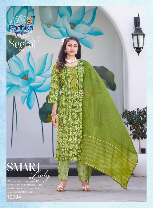 Radhika Lifestyle Seerat Vol 10 Catalog pant kurti set