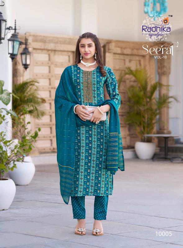 Radhika Lifestyle Seerat Vol 10 Catalog pant kurti set