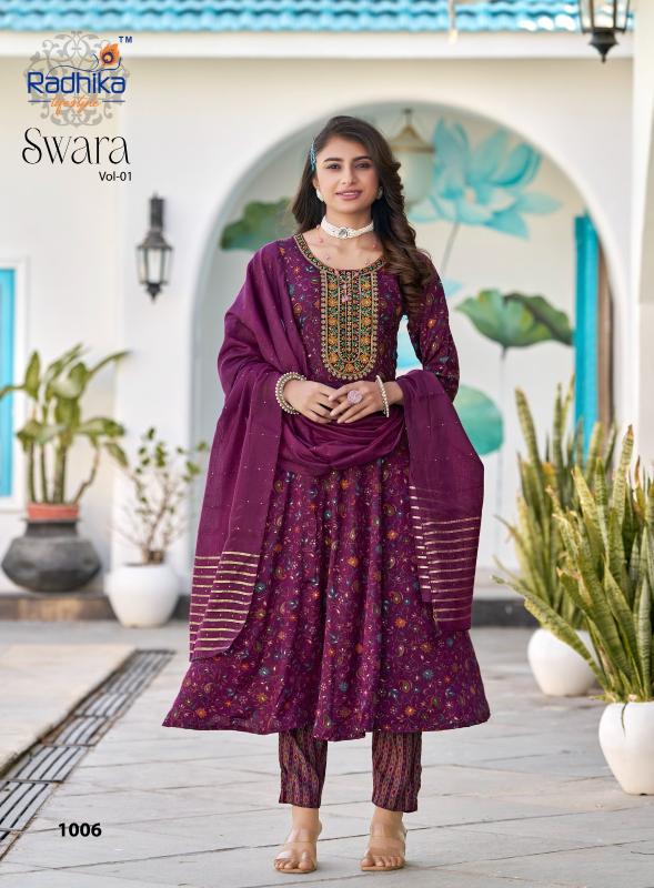 Radhika LifeStyle Swara Vol 1 Catalog kurti set pant