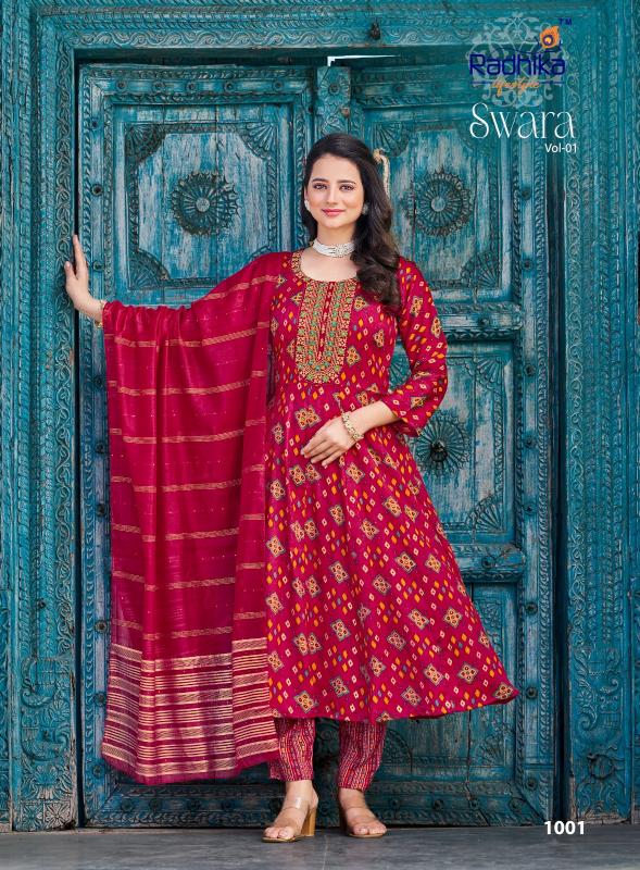 Radhika LifeStyle Swara Vol 1 Catalog kurti set pant