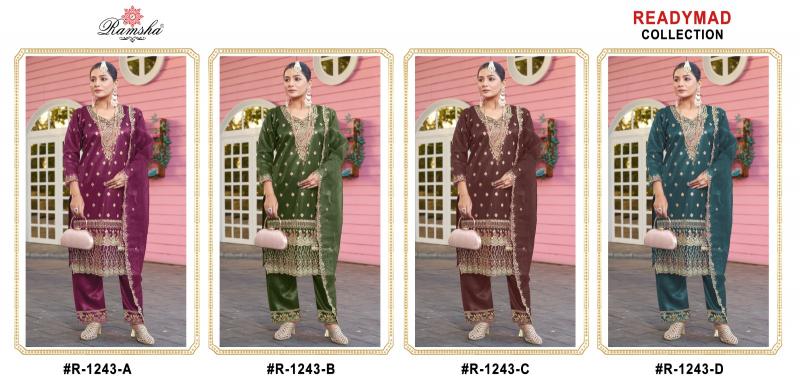 Ramsha R 1243 Nx catalog Shimmer pakistani suits in gurgaon