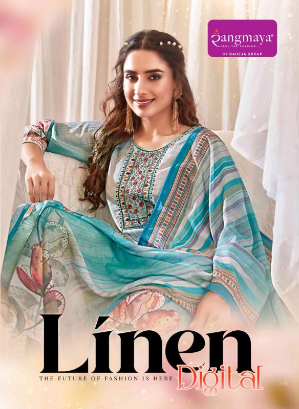 Rangmaya Linen Digital catalog wholesale kurti manufacturers in surat