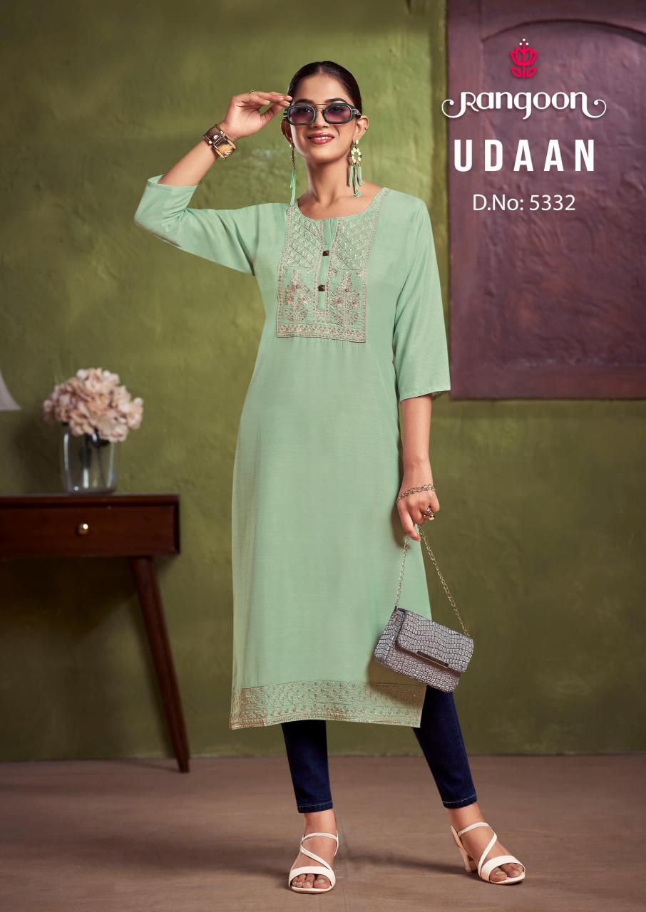 Rangoon Udaan Catalog mumbai wholesale manufacturer kurti