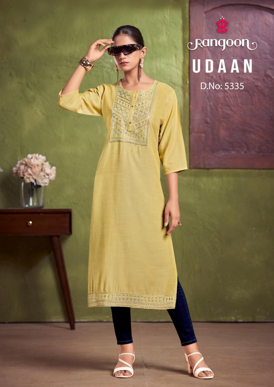 Rangoon Udaan Catalog mumbai wholesale manufacturer kurti