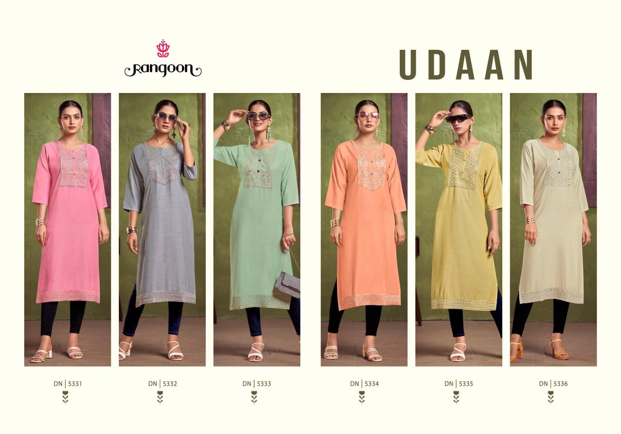 Rangoon Udaan Catalog mumbai wholesale manufacturer kurti