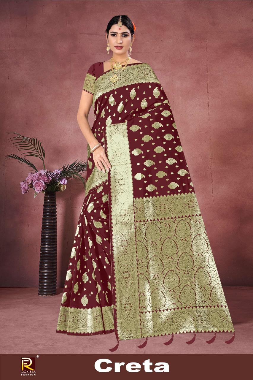 Ronisha Creta Catalog ethnic sarees wear india