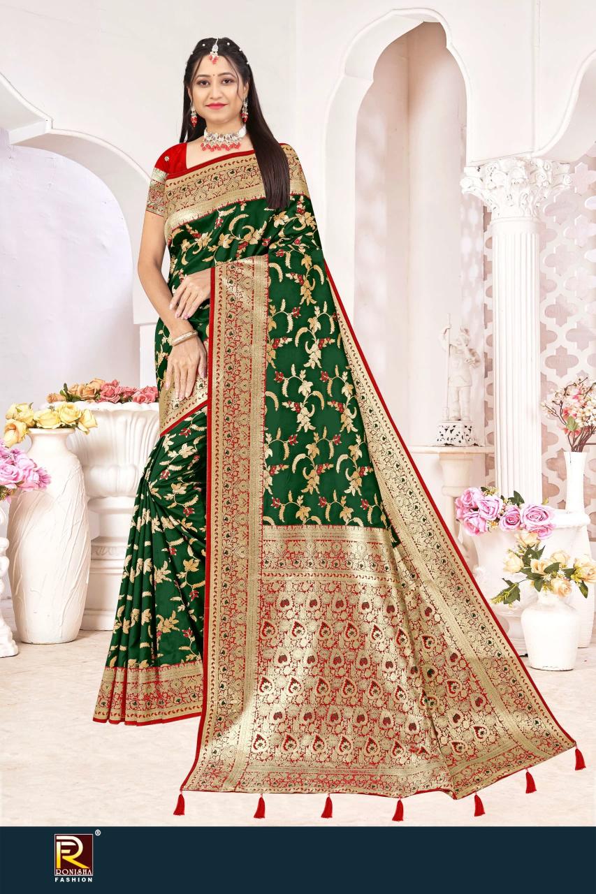 Ronisha Hansini Catalog traditional way of wearing saree of india