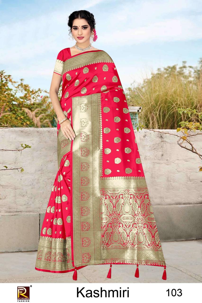 Ronisha Kashmiri Catalog buy laxmipati sarees online india