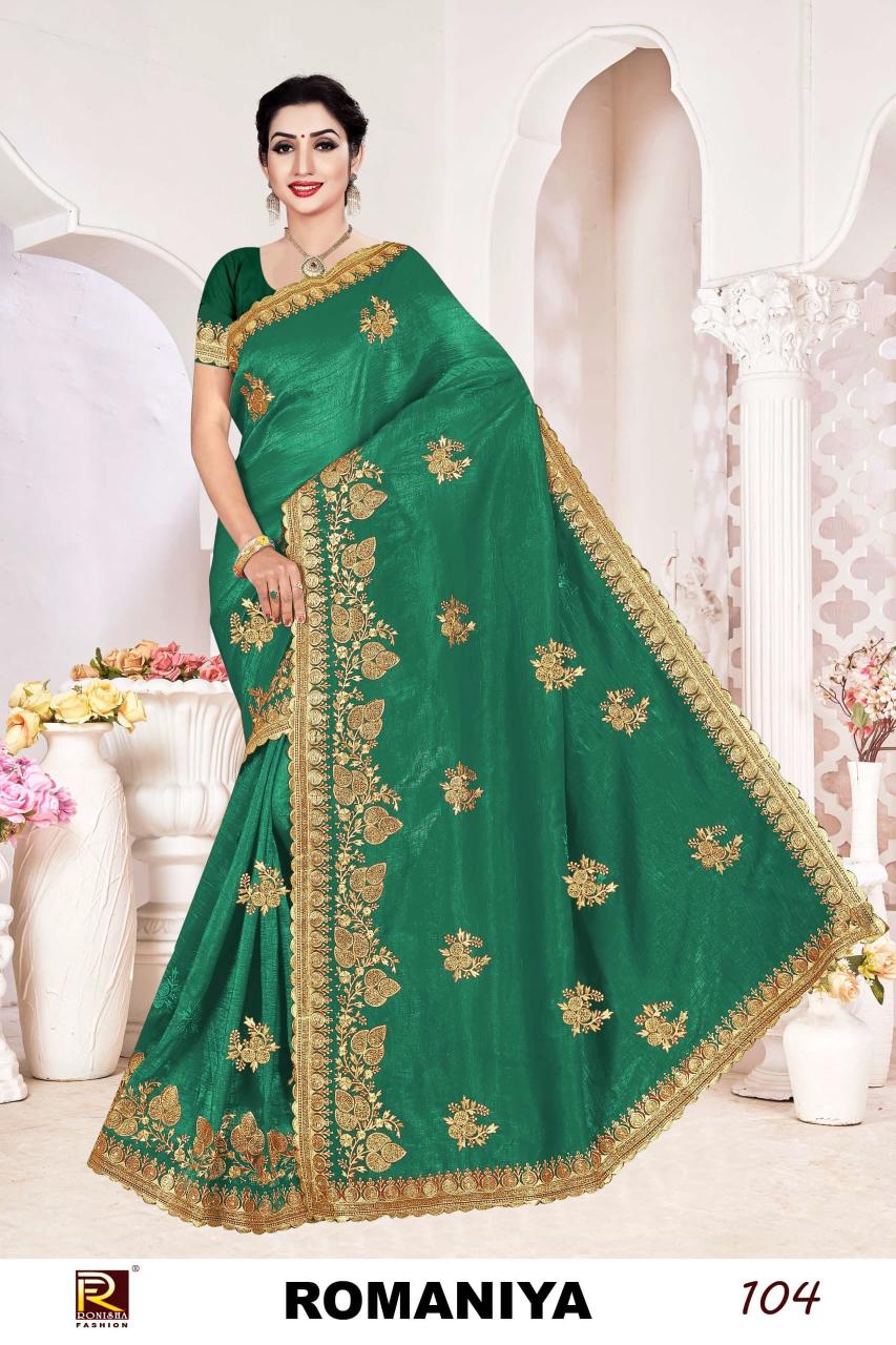 Ronisha Romaniya catalog all india saree fabric collage texture