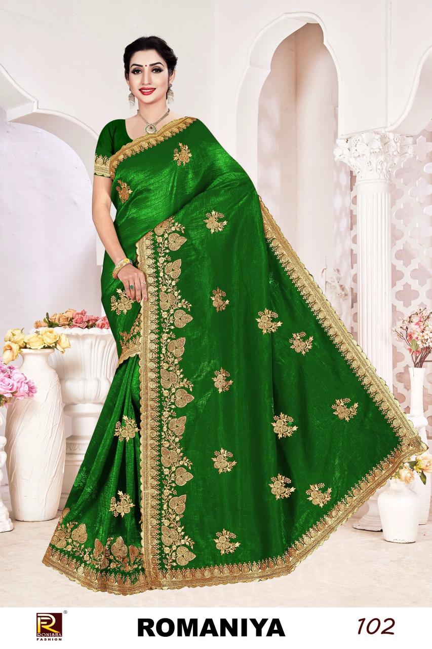 Ronisha Romaniya catalog all india saree fabric collage texture