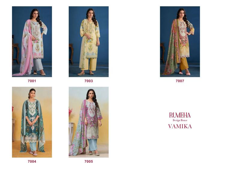 Rumeha Vamika Catalog ladies dress material wholesalers in jaipur