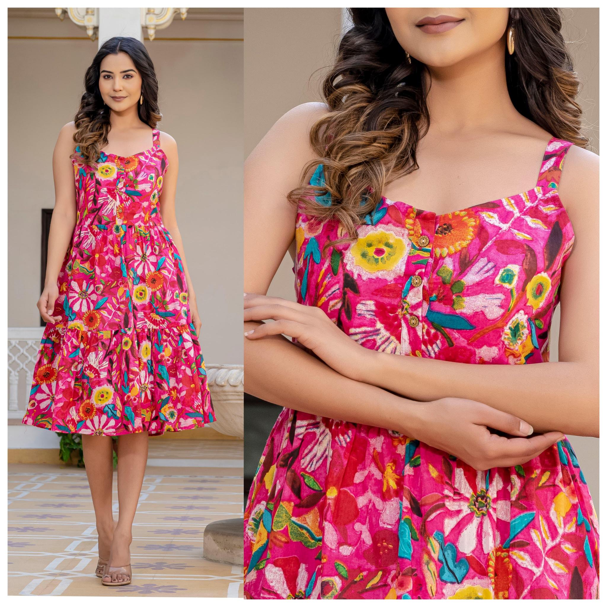 Sabella Cotton Sleeveless Vol 1 Ruffle Dress Western Dress Wholesale catalog