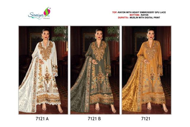 Saniya Mariya b riyon 7121 catalog pakistani suits online dubai