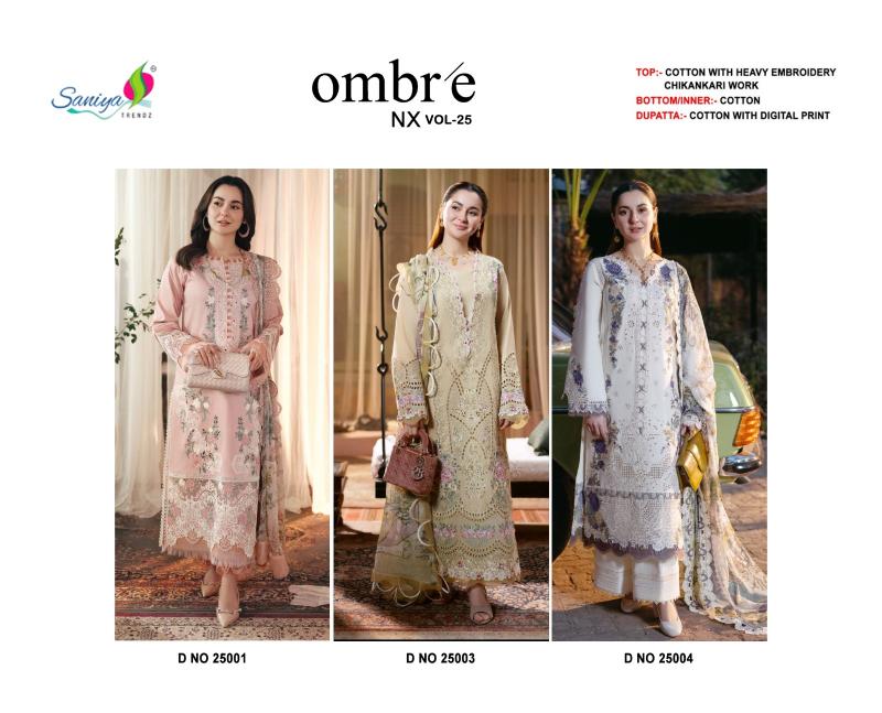 Saniya Ombre Vol 25 Catalog pakistani suits online hyderabad