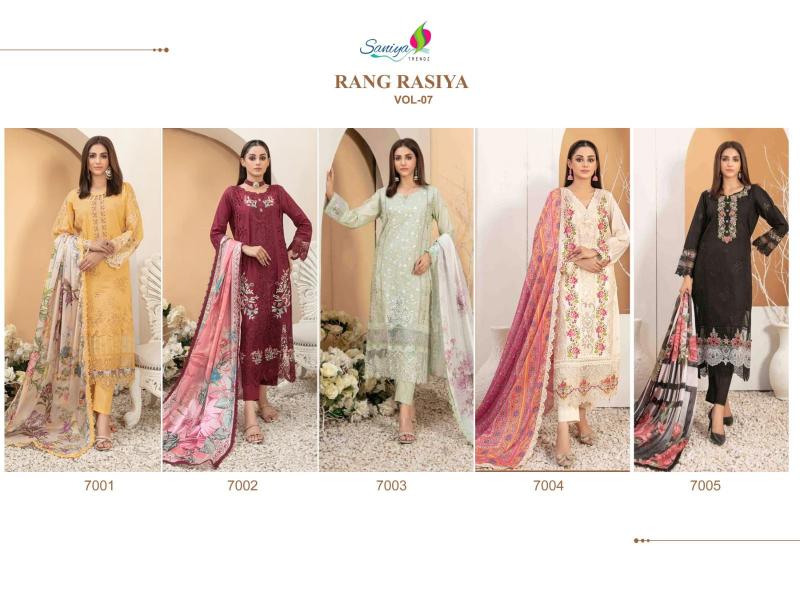 Saniya Rangrasiya chikankari Vol 7 catalog pakistani suits online in pakistan 