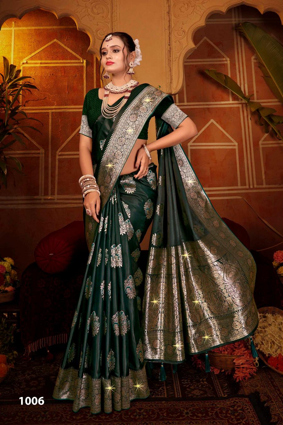 Saroj Gangavati satin silk vol.1 soft satin silk saree in surat with price wholesale