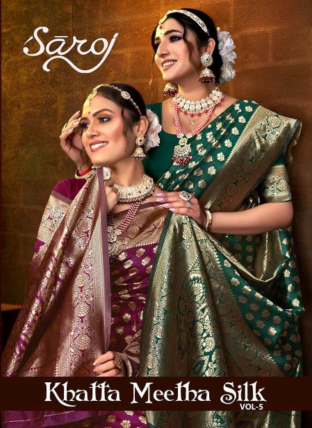 Saroj Khatta meetha silk vol.5 Soft silk in surat with price wholesale