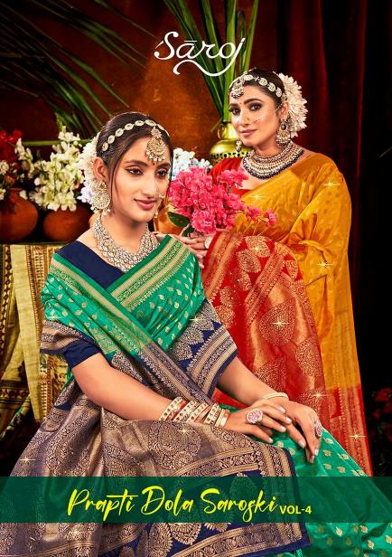 Saroj Prapti dola swarovski vol.4 Soft dola silk in surat with price wholesale