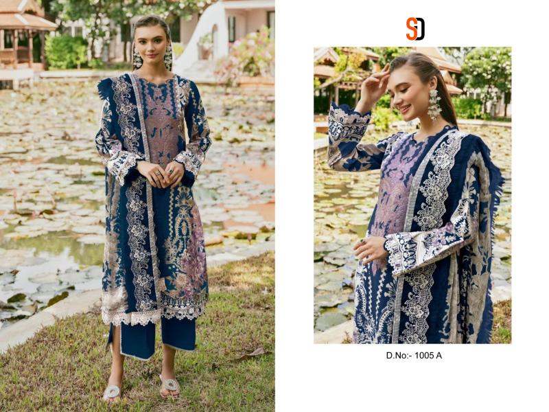 Shraddha Needle Wonder Vol 5 catalog Cotton Dupatta pakistani designer casual suits