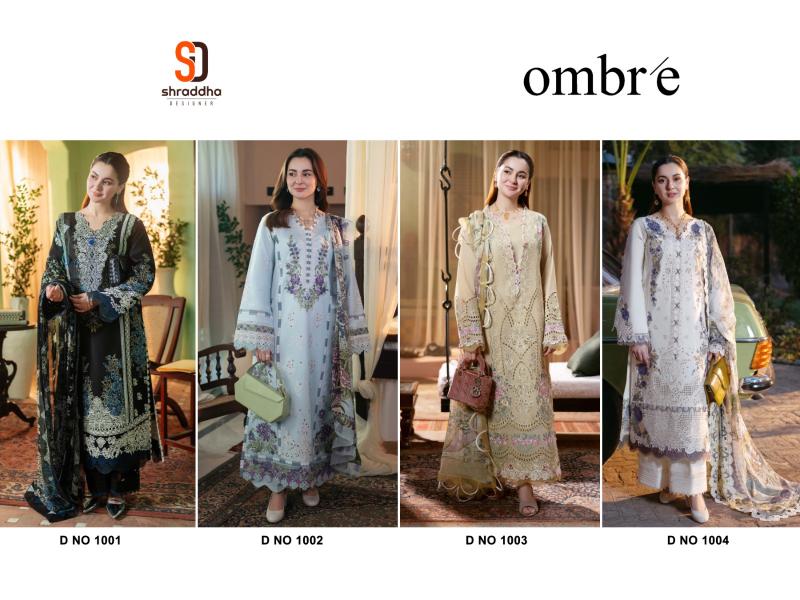 Shraddha Ombre catalog pakistani lace suits