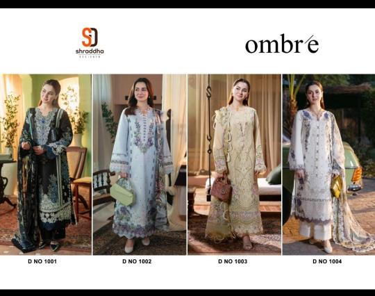 Shraddha Ombre catalog pakistani lace suits