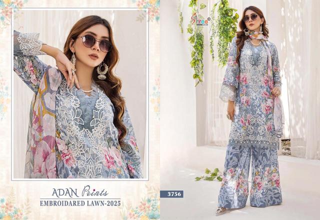 Shree Fabs Adan Prints Embroidered Lawn 2025 Catalog Cotton Dupatta lakhani pakistani suits