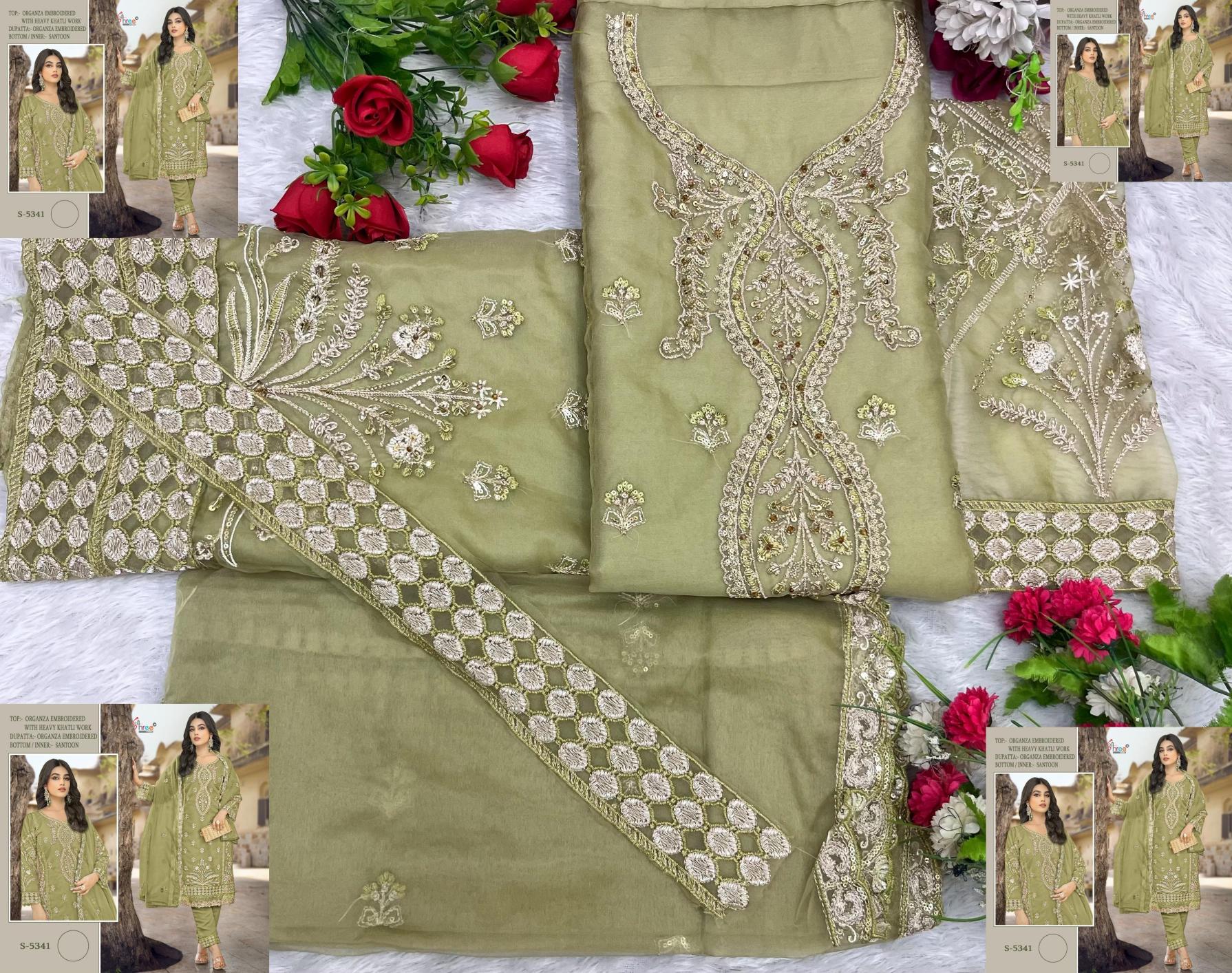 Shree Fabs K 5341 colour Catalog latest pakistani designer suit