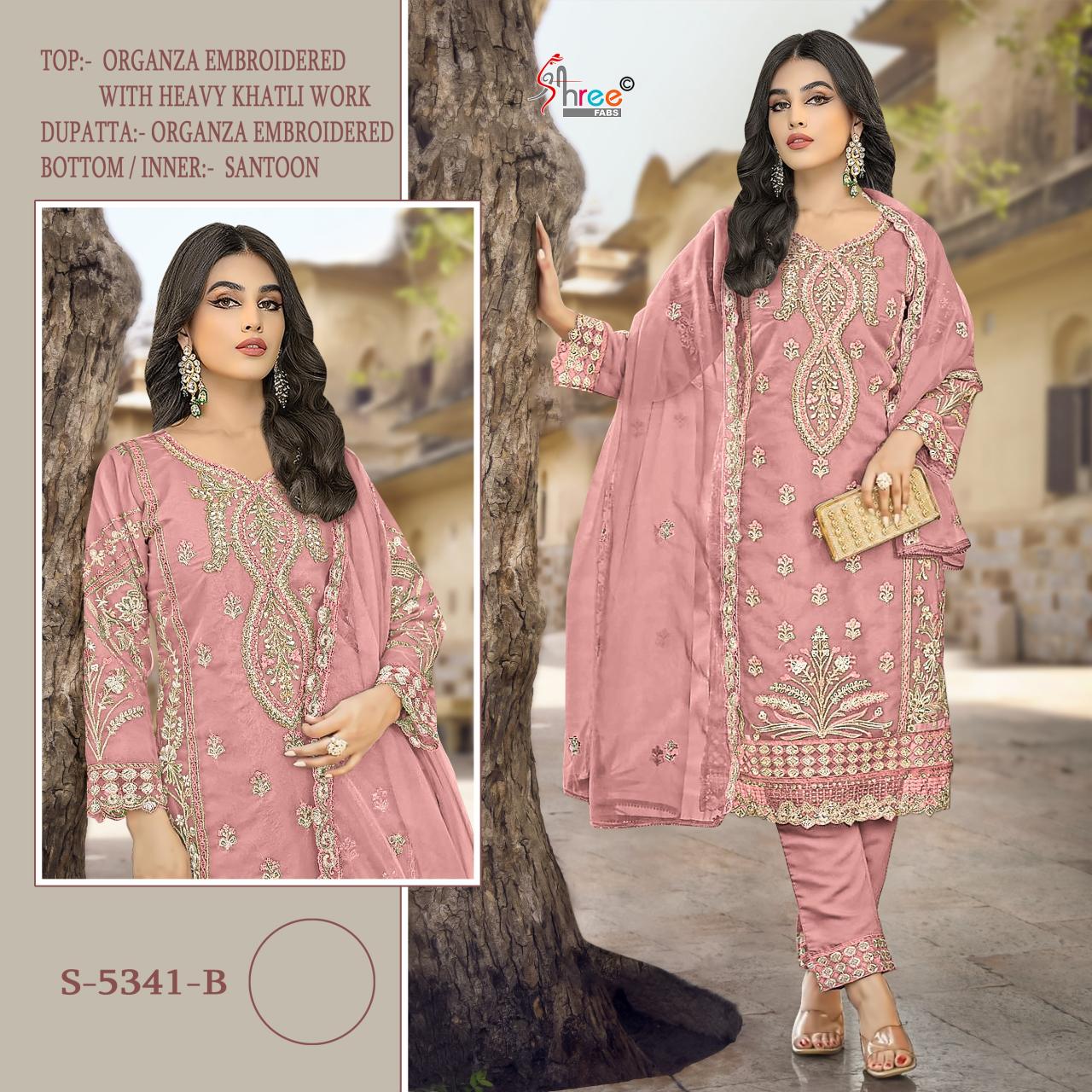 Shree Fabs K 5341 colour Catalog latest pakistani designer suit