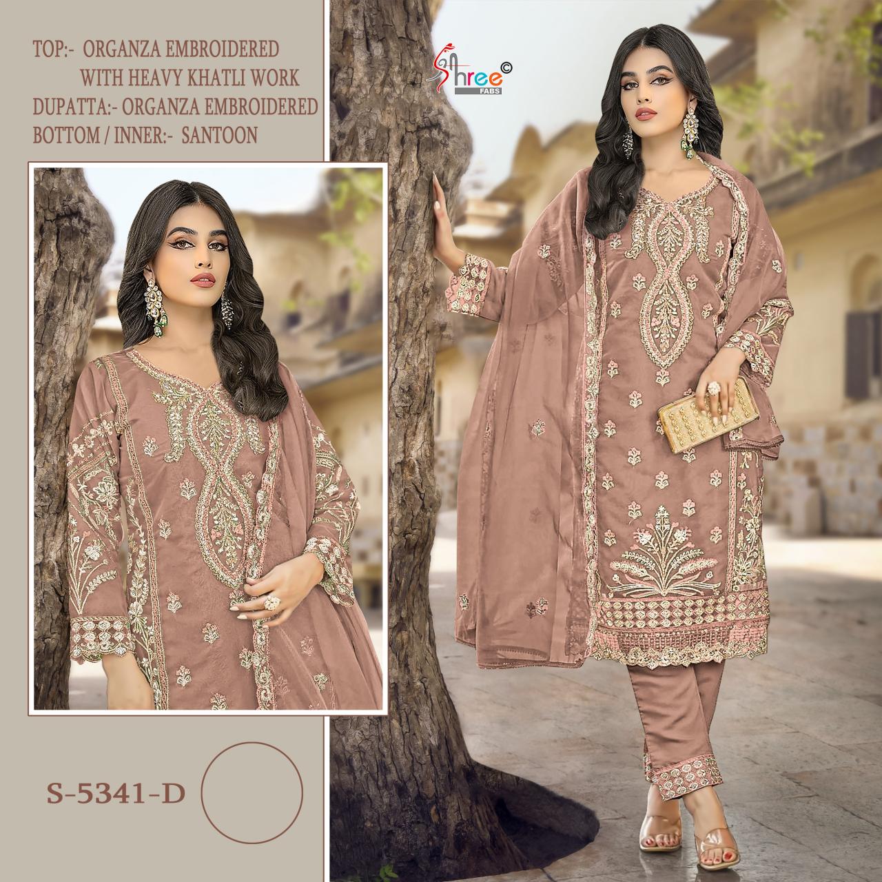 Shree Fabs K 5341 colour Catalog latest pakistani designer suit